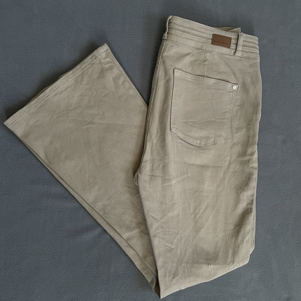 Judy Blue Jeans Women 15‎ /32 Oatmeal Flare Style Jb88623 (32x32) Measurement